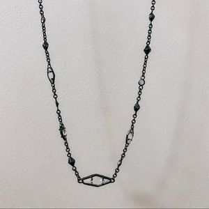 Kendra Scott Pendant Necklace in Gunmetal